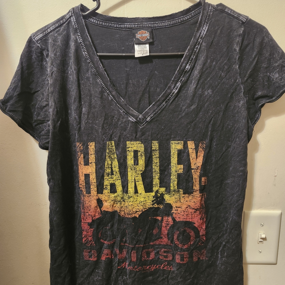 Harley-Davidson Black Tee with Gradient Logo